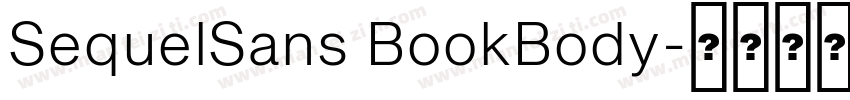 SequelSans BookBody字体转换